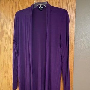 Purple cardigan
